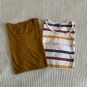 Two Madewell Tees Size XXS